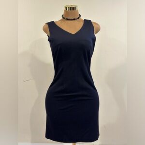 Isabelle Bird Black Dress V Neck Front & Black. Zipper Closure In Back Sz M.